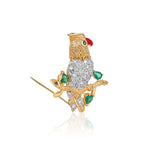 Load image into Gallery viewer, Jeweled Parrot Brooch