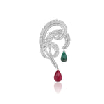 Load image into Gallery viewer, Royal Feather Brooch