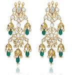 Load image into Gallery viewer, Polki Veil Danglers