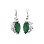 Load image into Gallery viewer, The Green Drop Earrings