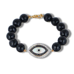 Load image into Gallery viewer, Black Beads Bracelet