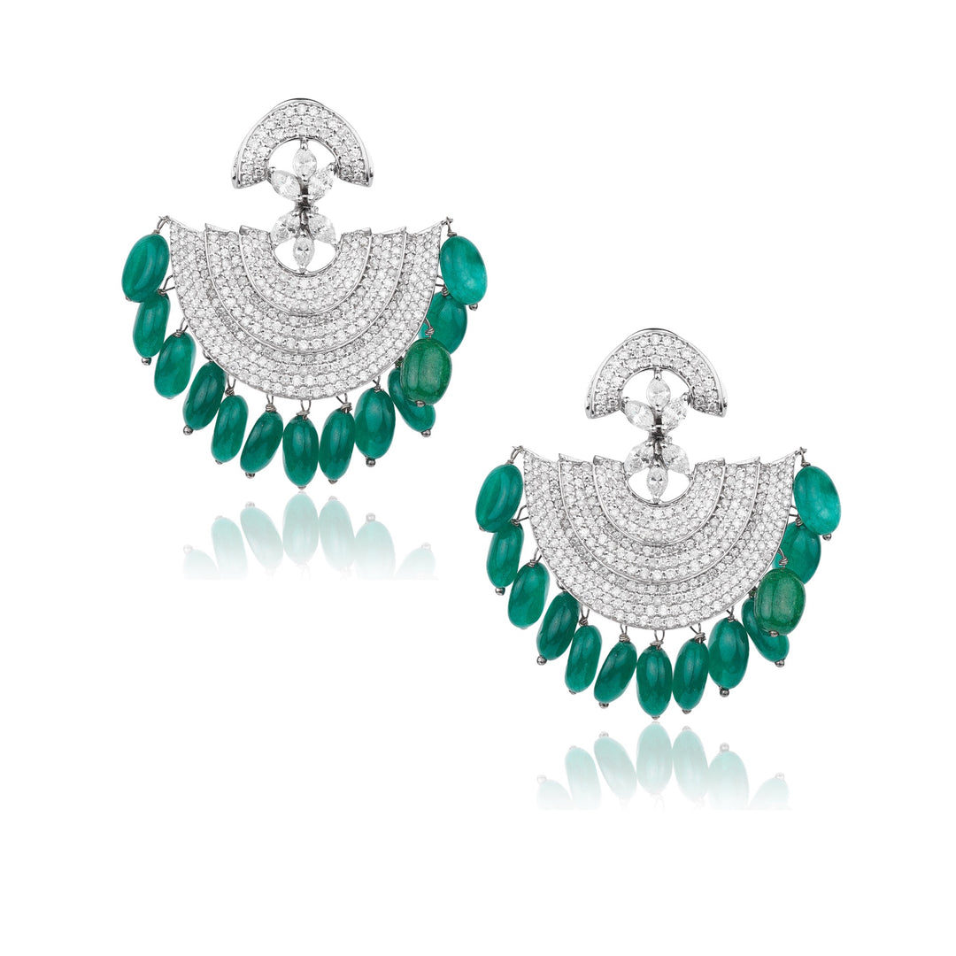 Crescent Diamond Earrings