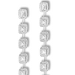 Load image into Gallery viewer, Celestial Emerald Cut Earrings