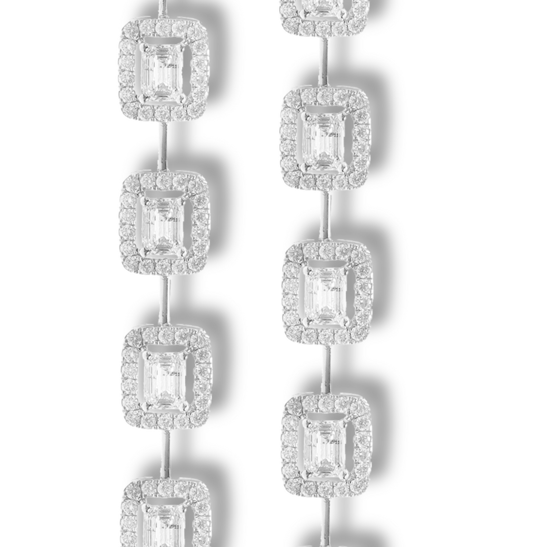 Celestial Emerald Cut Earrings