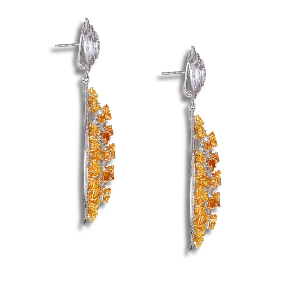 Fire Chandelier Earrings