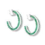 Load image into Gallery viewer, Verdant Br iolettes Hoops