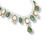Load image into Gallery viewer, Green Uncut Polki Necklace