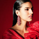 Load image into Gallery viewer, Scarlet Cascade Earrings