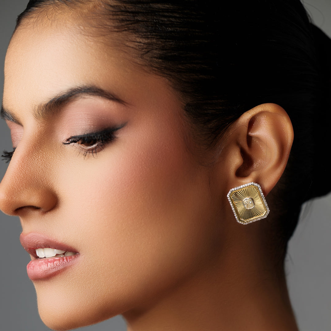 Gold Crease Studs