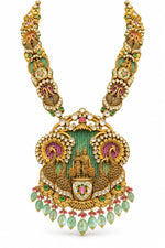 Load image into Gallery viewer, Kundan Mayura Darbar Necklace
