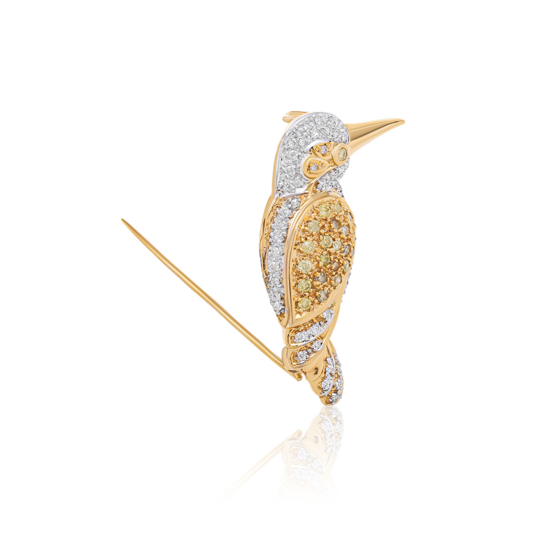 Kingfisher Brooch