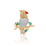 Load image into Gallery viewer, Jeweled Parrot Brooch
