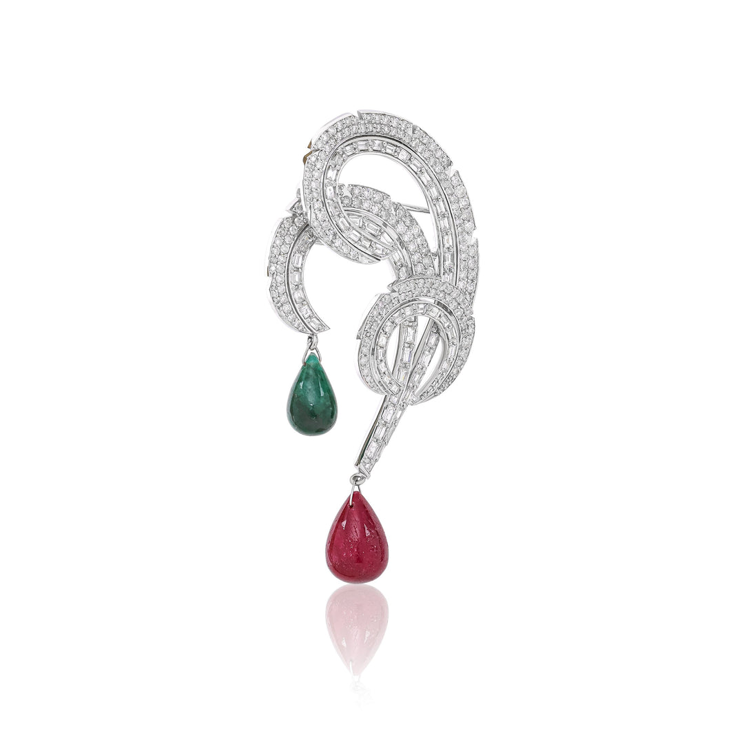 Royal Feather Brooch