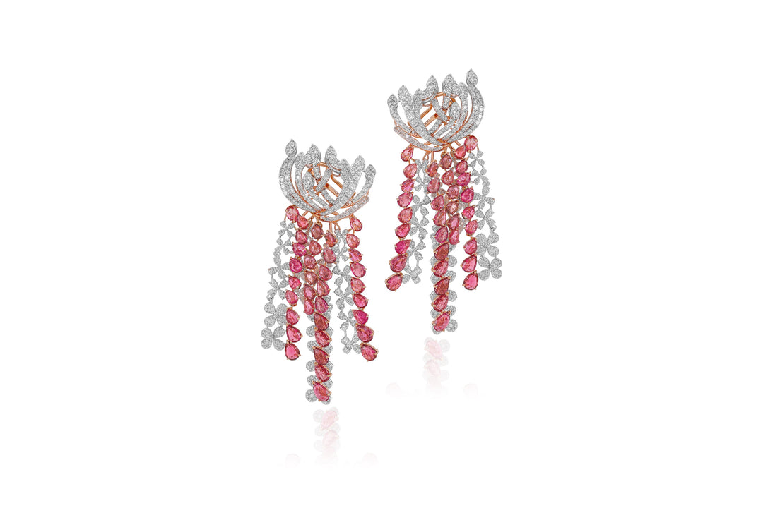 Pink Sapphire Raindrops