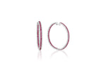 Load image into Gallery viewer, Wheel of Ruby &amp; Diamond Hoops
