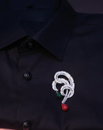 Load image into Gallery viewer, Royal Feather Brooch
