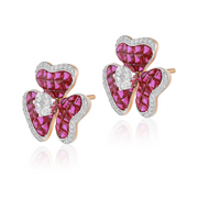Crimson Clover Earring