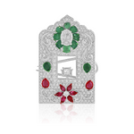 Load image into Gallery viewer, Verdant Ruby Empress Pin
