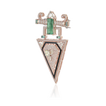 Load image into Gallery viewer, Emerald Apex Brooch