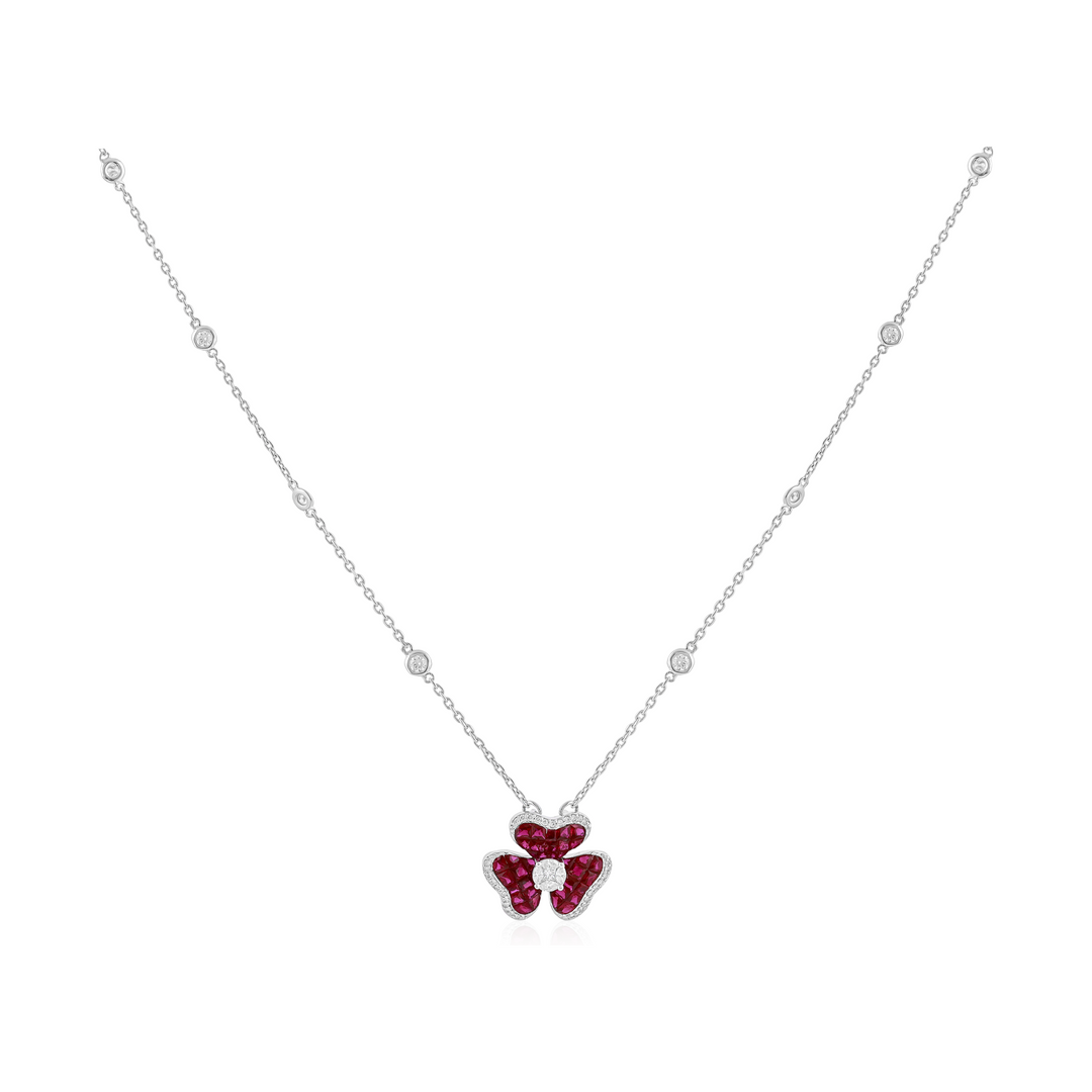 Crimson Clover Pendant