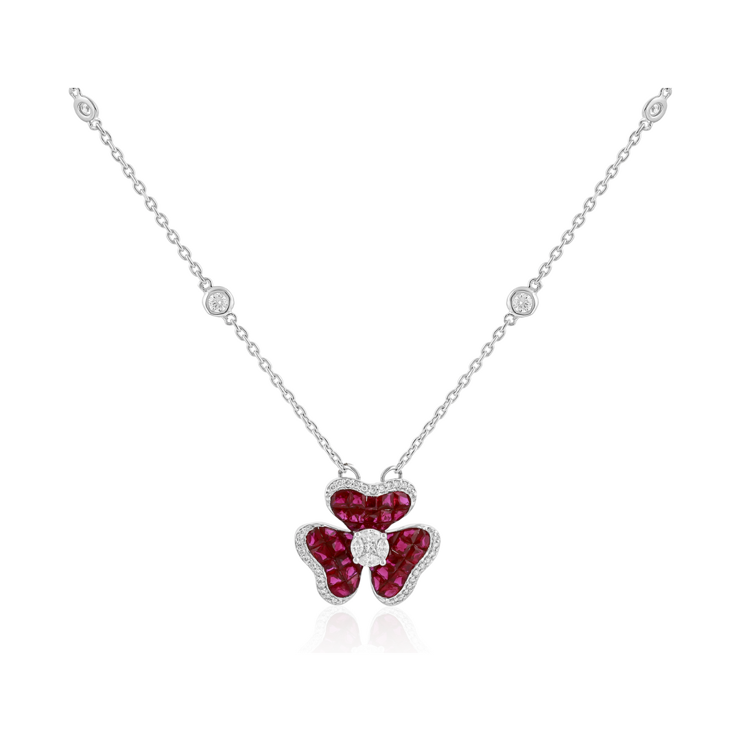 Crimson Clover Pendant