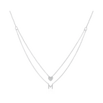 Load image into Gallery viewer, Hear Initial  Necklace