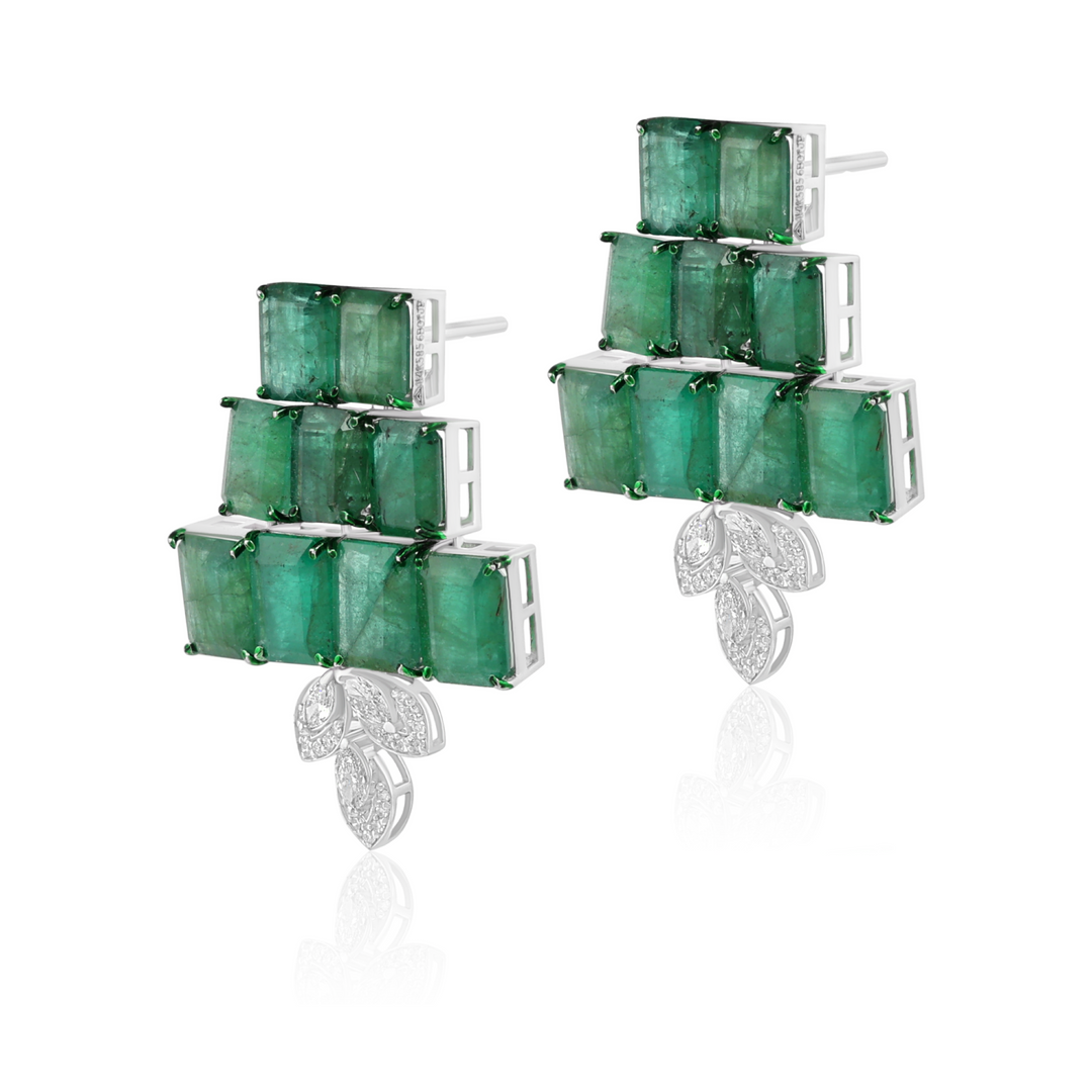 Emerald Aura Earrings