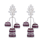 Load image into Gallery viewer, Scarlet Diamond Jhumkis
