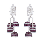 Load image into Gallery viewer, Scarlet Diamond Jhumkis
