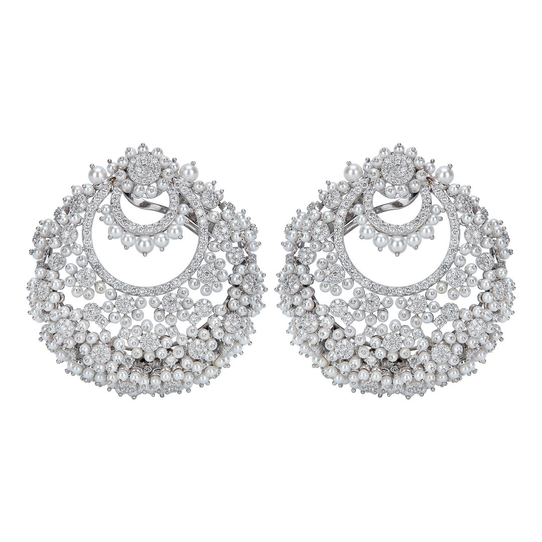 Pearl Elegance Chandbalis