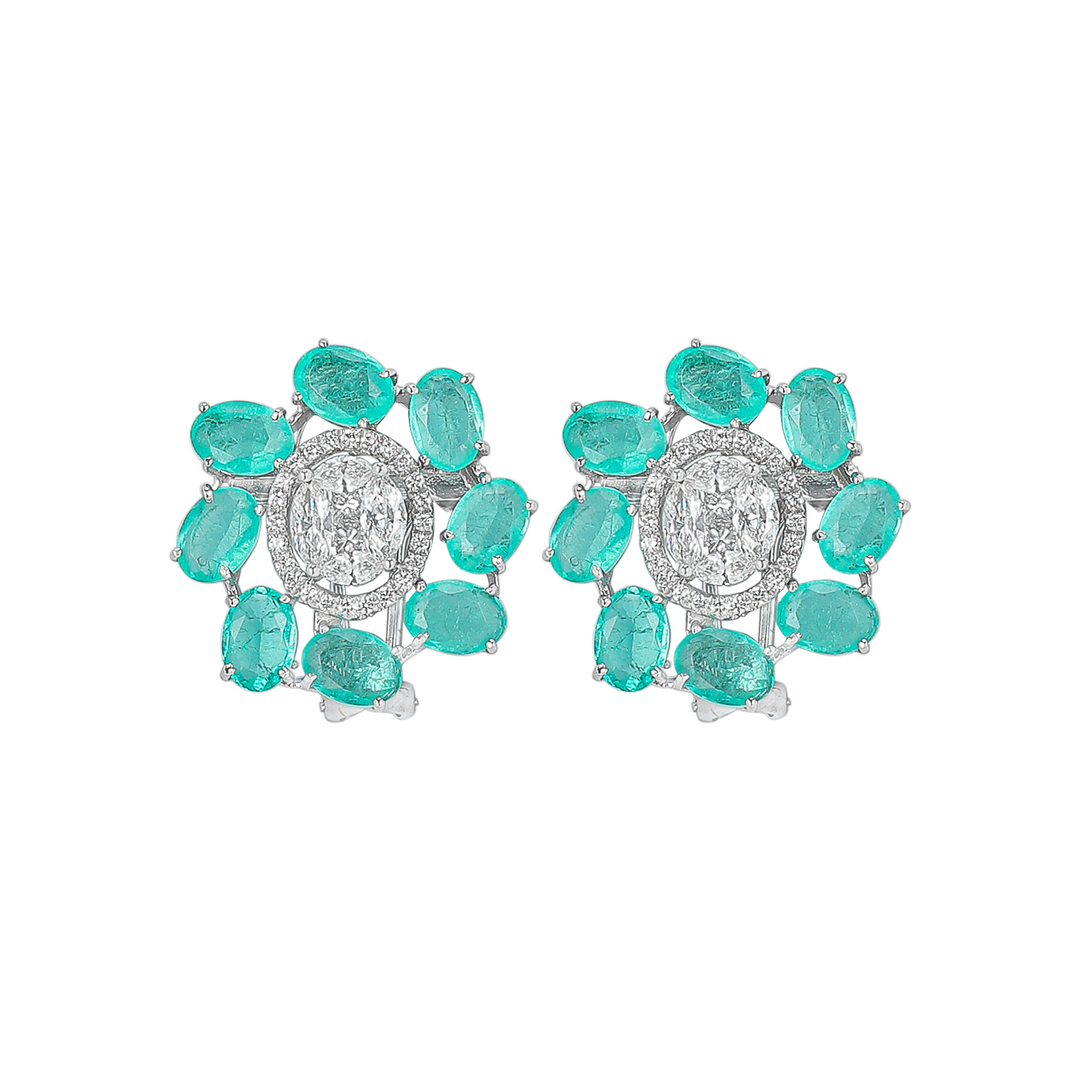 Veridian Whirlpool Earrings