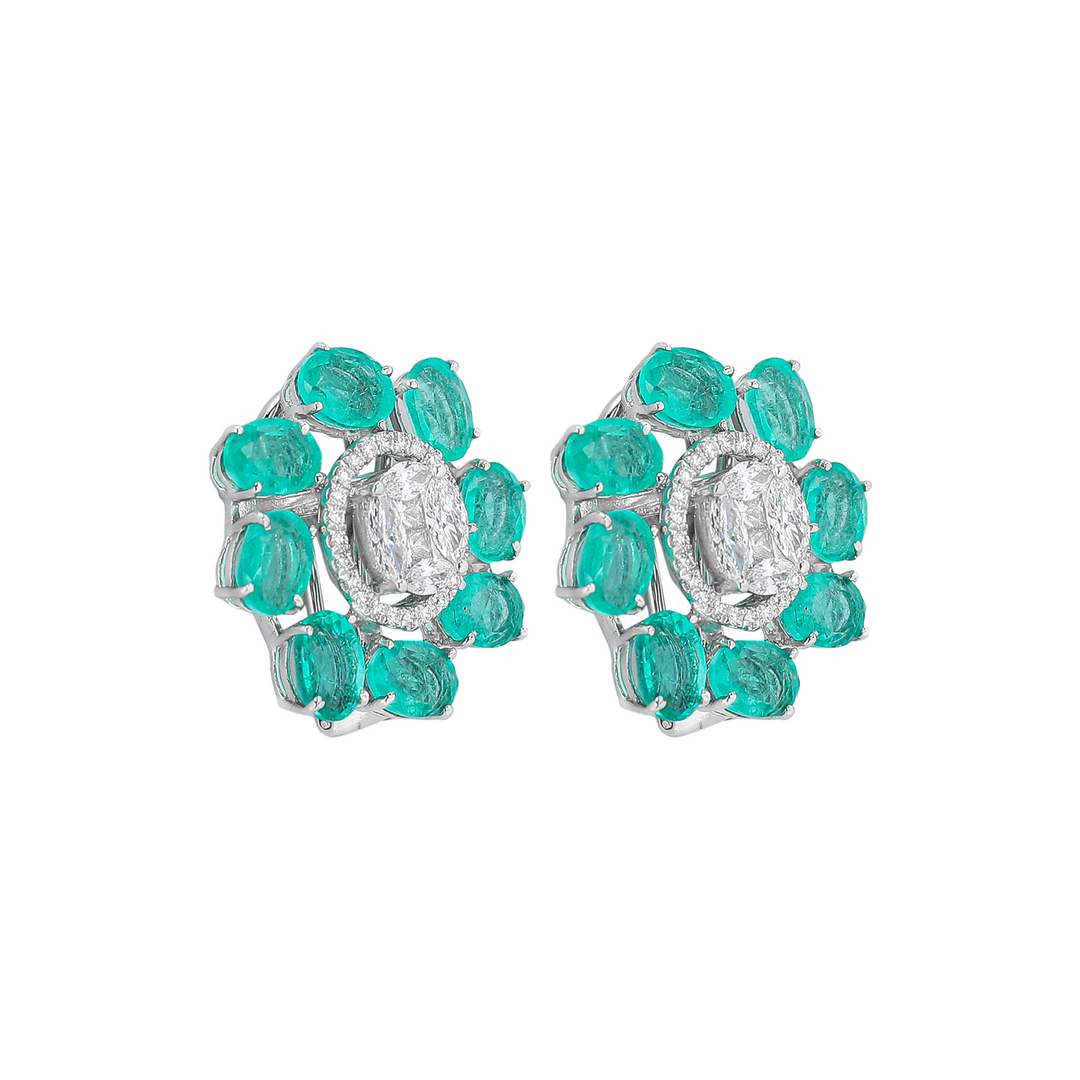 Veridian Whirlpool Earrings