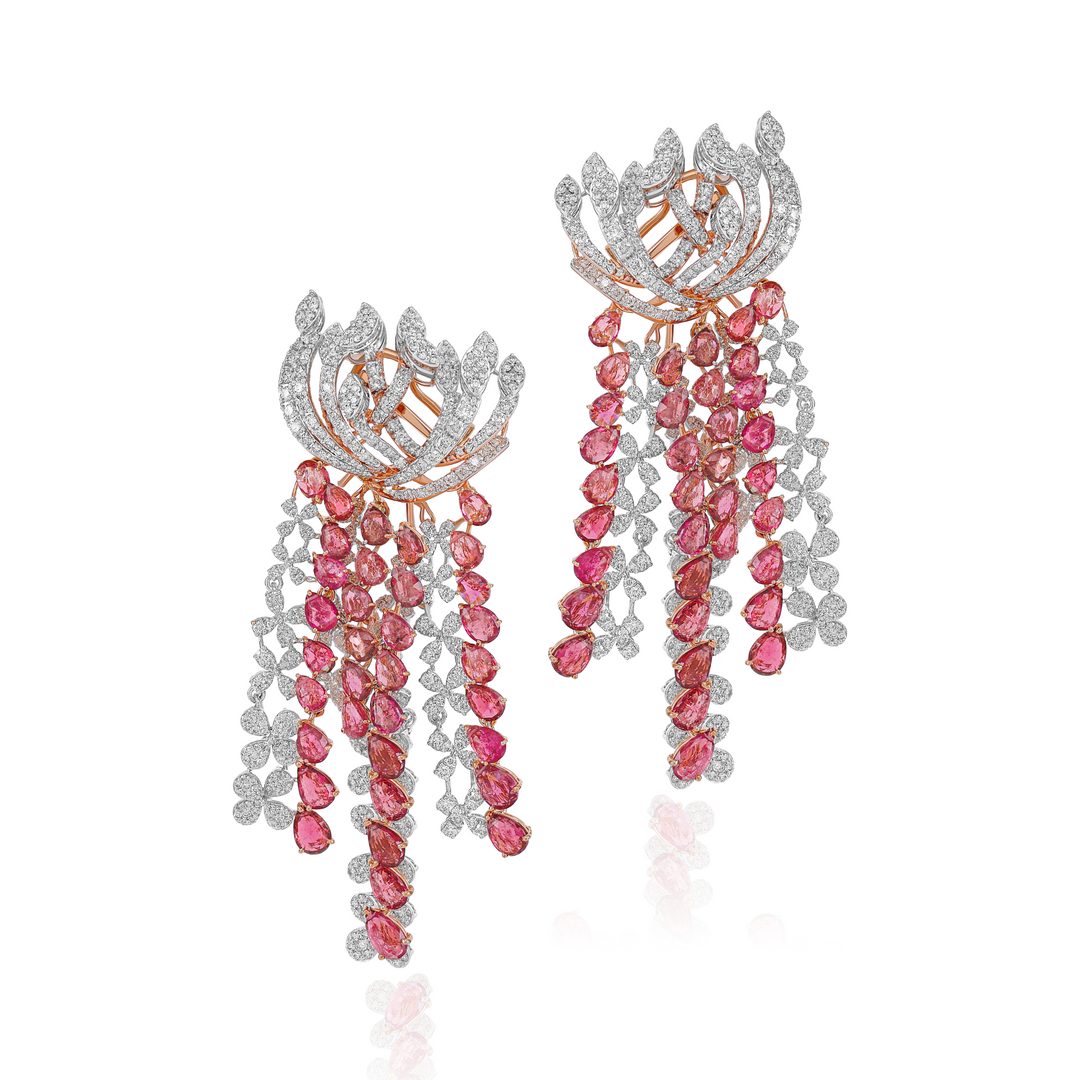Pink Sapphire Raindrops