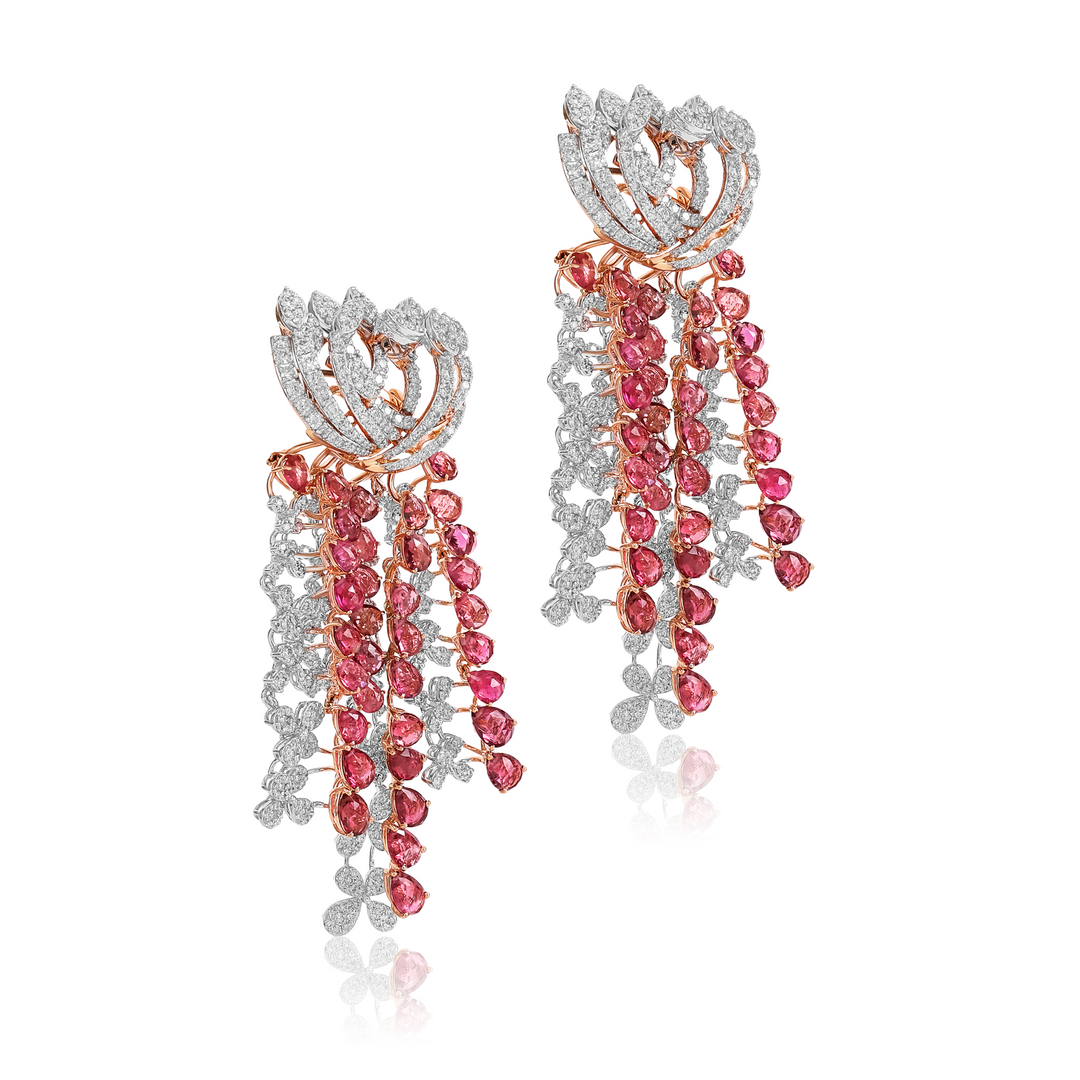 Pink Sapphire Raindrops
