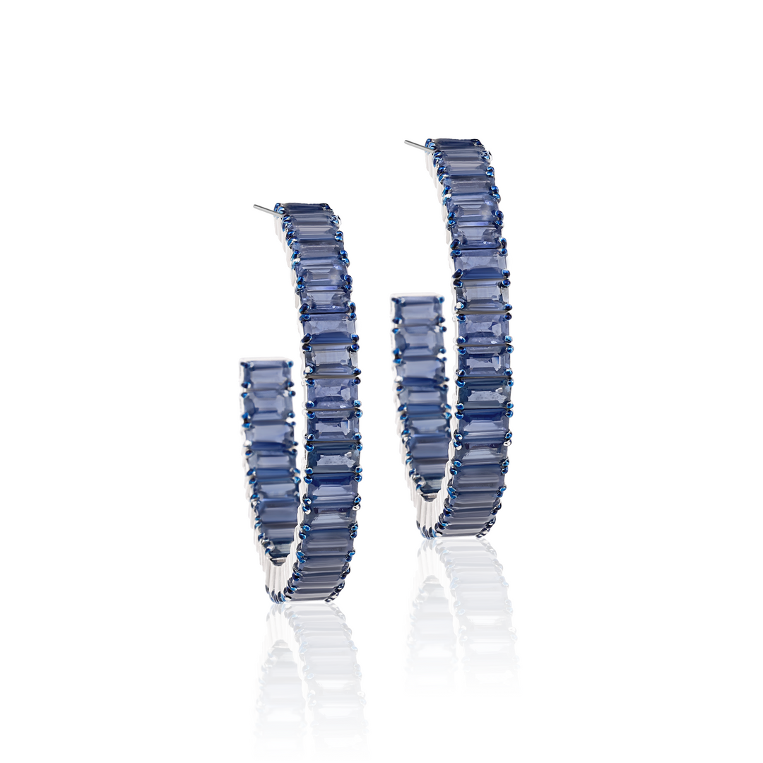 Wheel of Sapphire Hoops