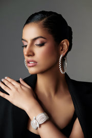 Marquis Diamond Hoops