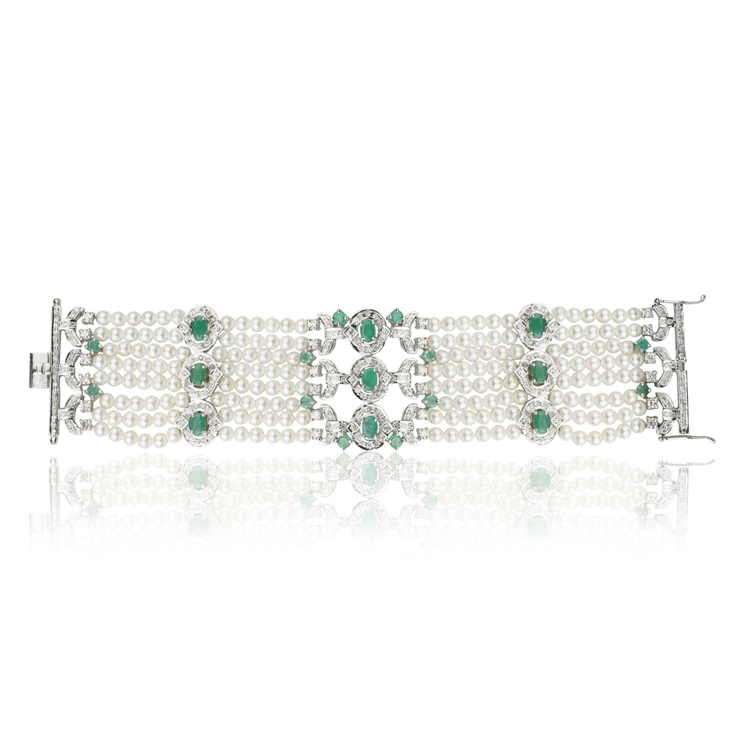 Emerald Pearl Choker