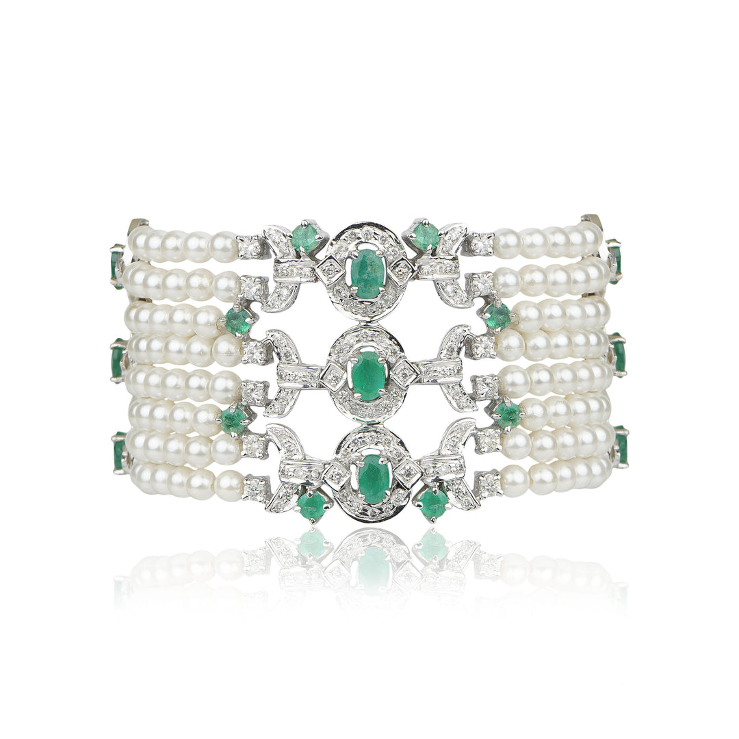 Emerald Pearl Choker