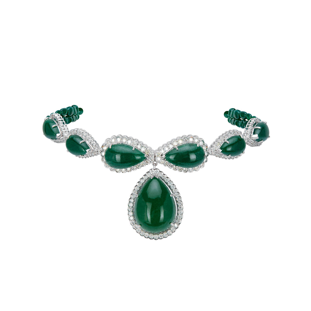 Green Droplet Choker