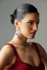 Load image into Gallery viewer, Scarlet Diamond Jhumkis
