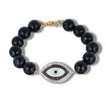 Load image into Gallery viewer, Black Beads Bracelet