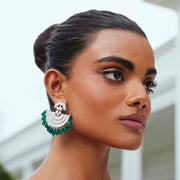 Crescent Diamond Earrings