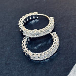 Load image into Gallery viewer, Eternity Diamond Hoops