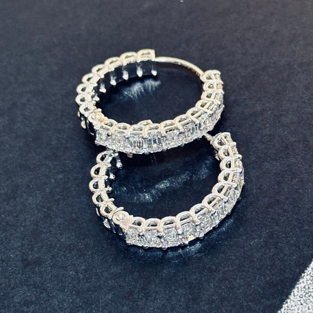 Eternity Diamond Hoops