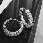 Load image into Gallery viewer, Eternity Diamond Hoops
