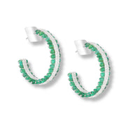 Verdant Briolettes Hoops