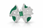Load image into Gallery viewer, Emerald Petal Ring