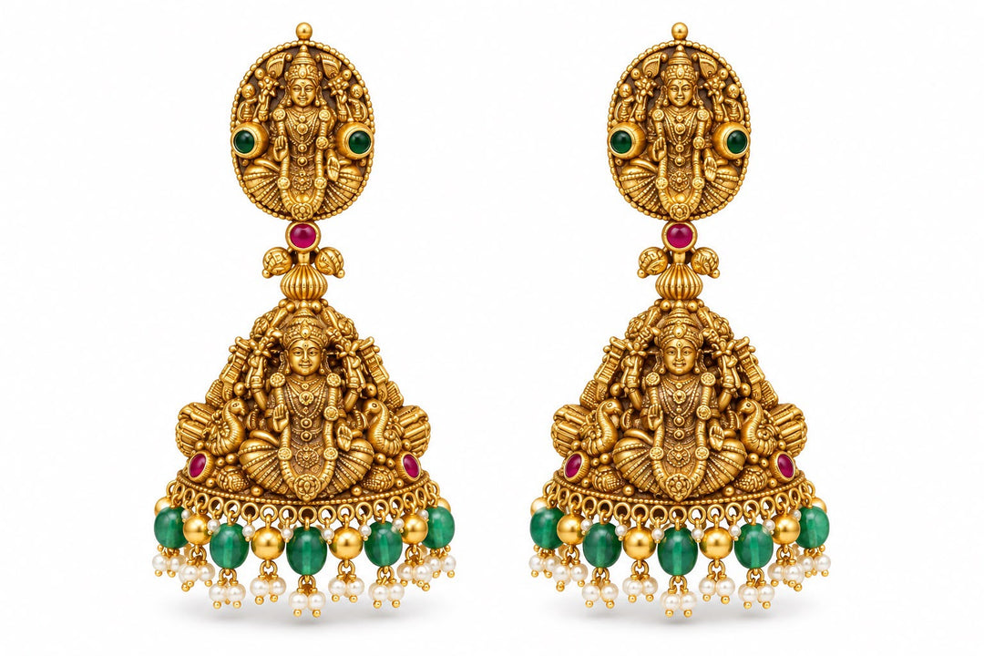 JHUMKA EARRING WITH LAXMI