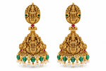 Load image into Gallery viewer, JHUMKA EARRING WITH LAXMI