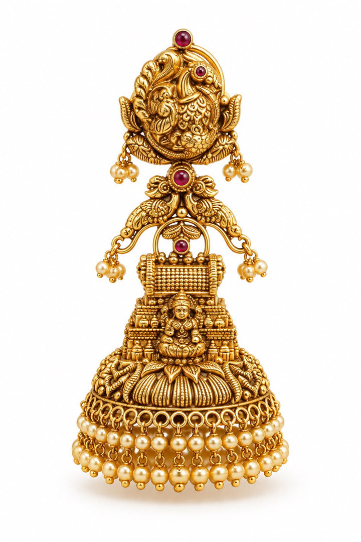 JHUMKA EARRING WITH LAKSHMI